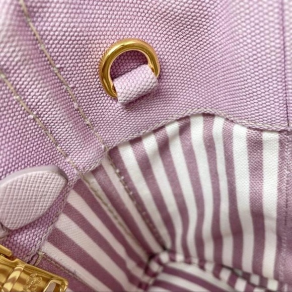 Prada pink Canapa Tote. EUC - Picture 3 of 6